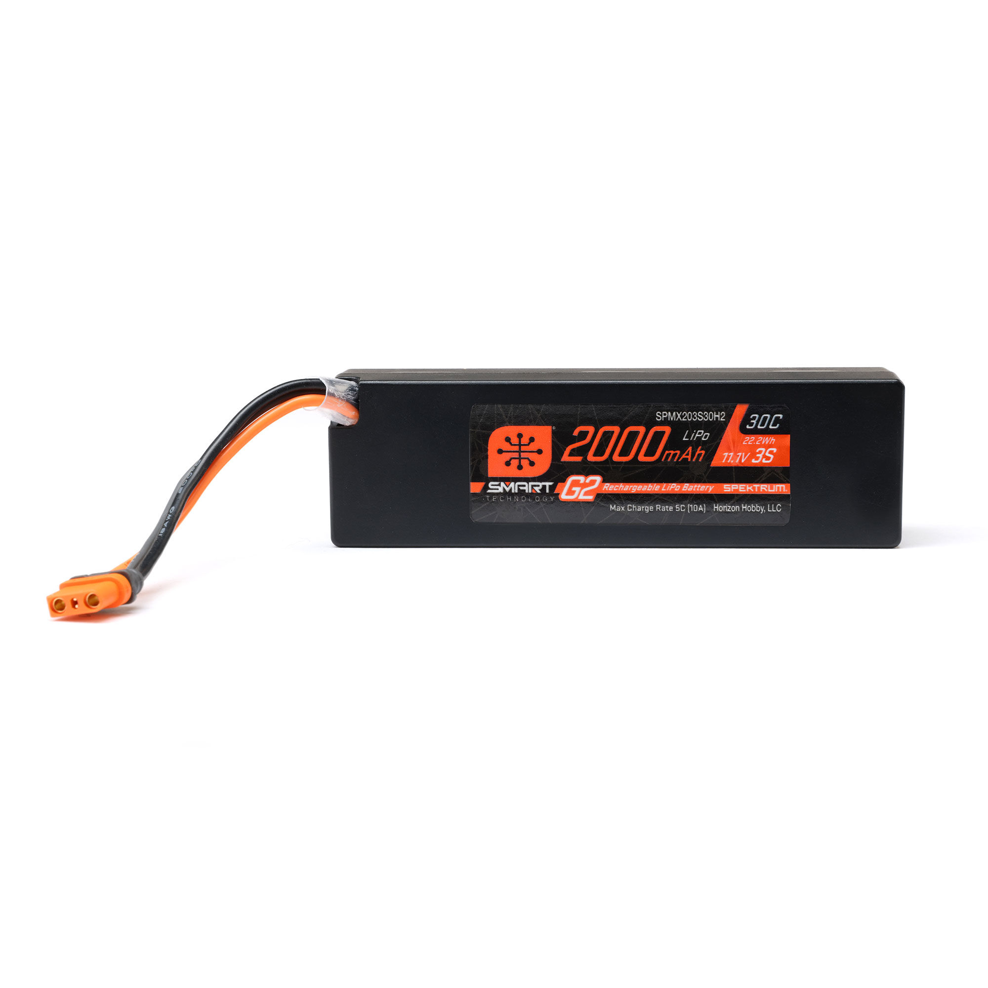 Spektrum 11.1V 2000mAh 3S 30C Smart G2 LiPo Battery: IC2 (O-SPMX203S30H2)