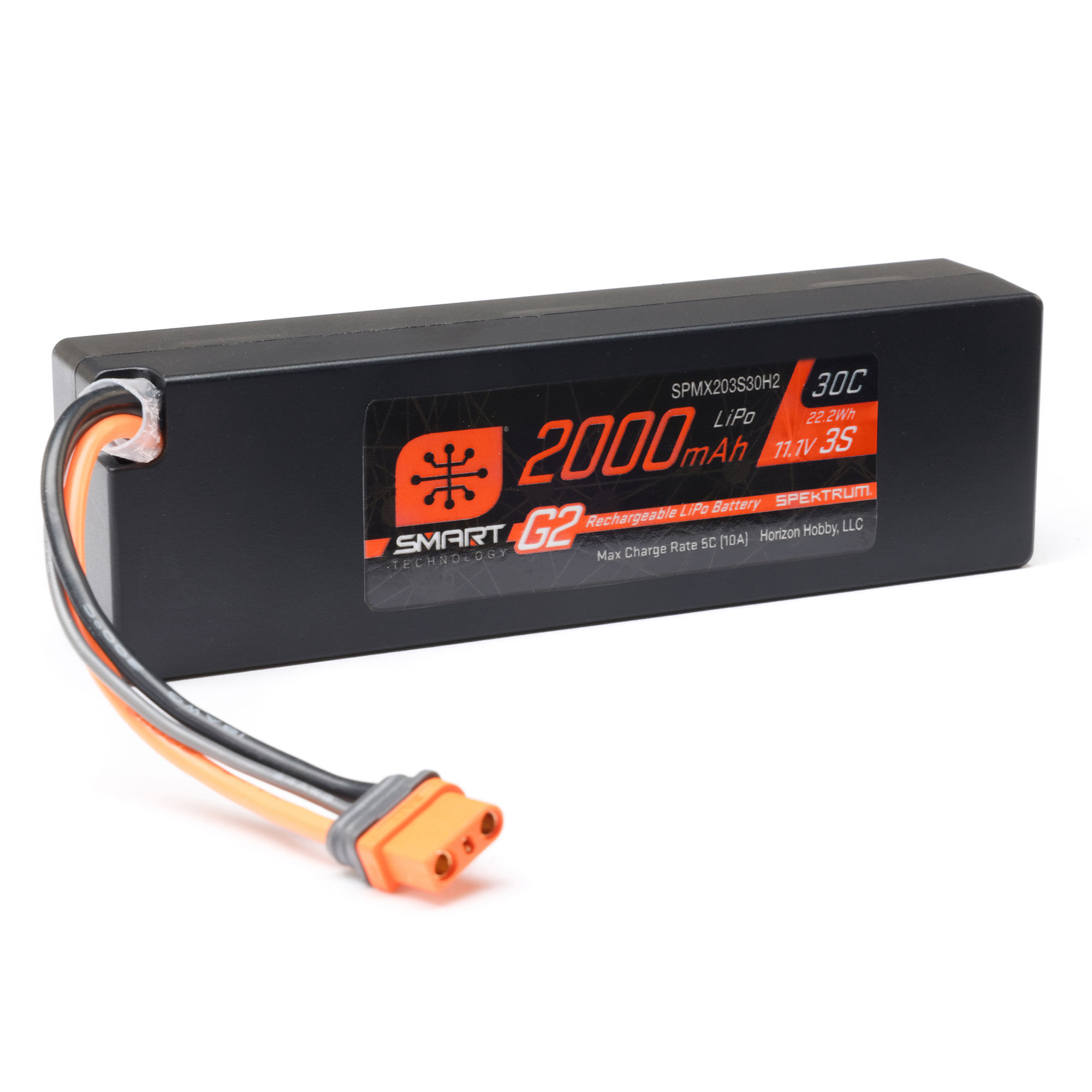 Spektrum 11.1V 2000mAh 3S 30C Smart G2 LiPo Battery: IC2 (O-SPMX203S30H2)