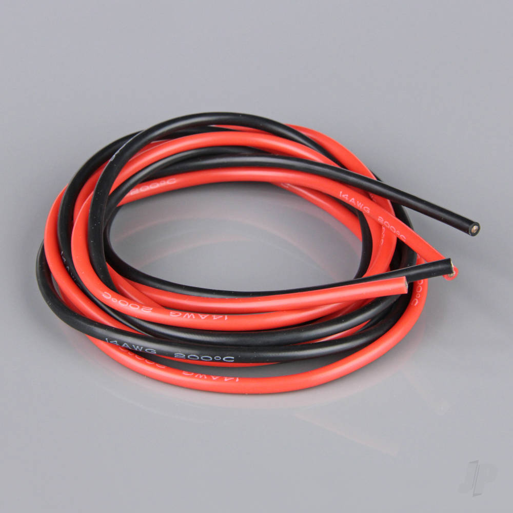 Radient Silicone Wire, 14AWG, 680 Strand, 4ft / 1.2m Red-Black (RDNAC010141)
