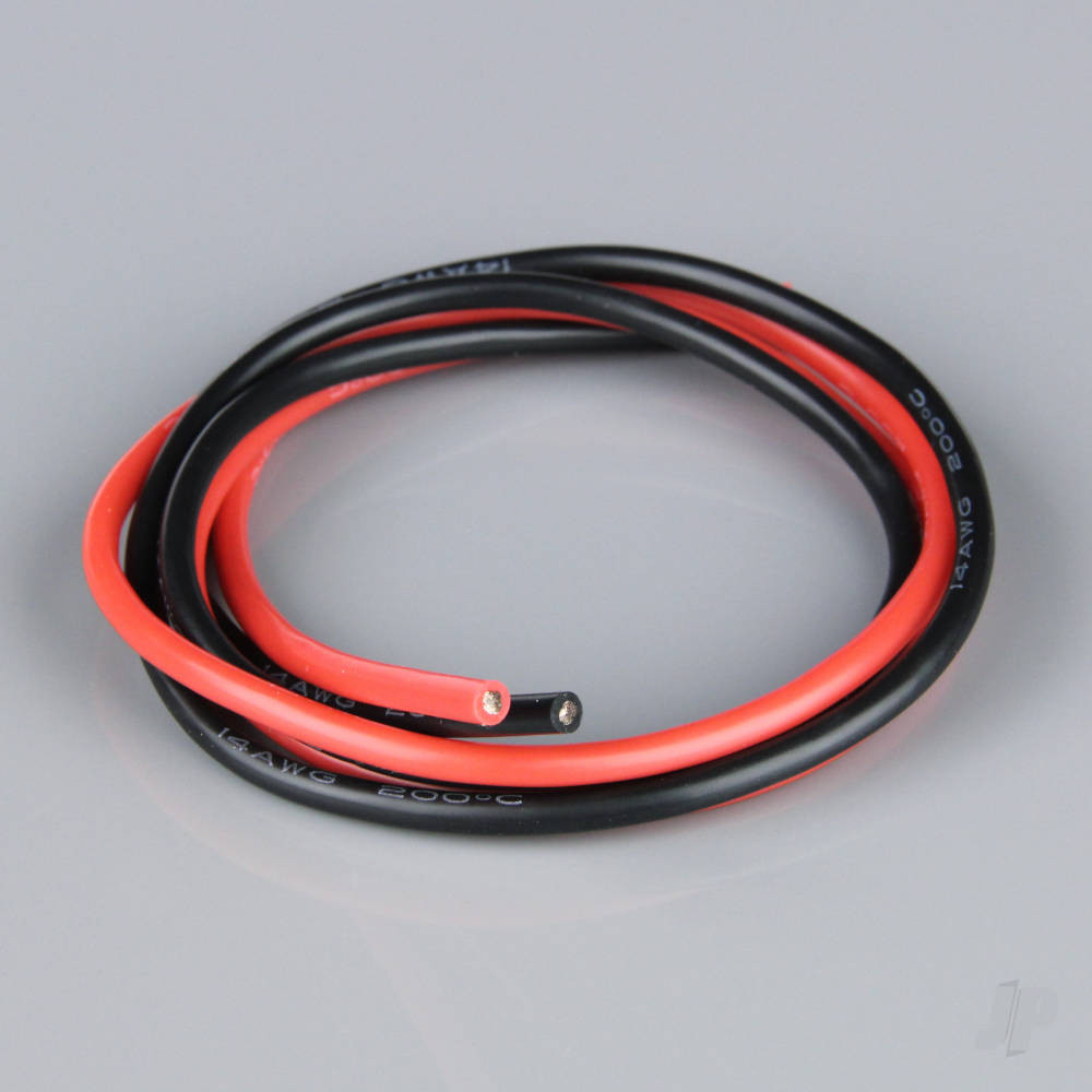 Radient Silicone Wire, 14AWG 2ft / 0.6m Red-Black (RDNAC010145)