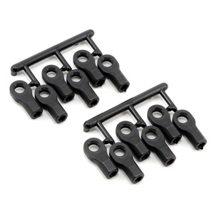 RPM Traxxas Short Rod Ends - Black (12) (RPM80472)
