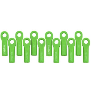 RPM Traxxas Long Rod Ends - Green(12) Replaces Trx #5525 (RPM80514)