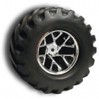 RPM Maxx Monster Clawz Offset Wheels - Pair - Blue Chrome (RPM81925)