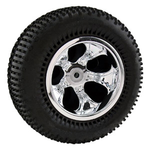 RPM &#039;Bully&#039; Chrome 5-Spoke Front Traxxas Nitro (RPM82133)