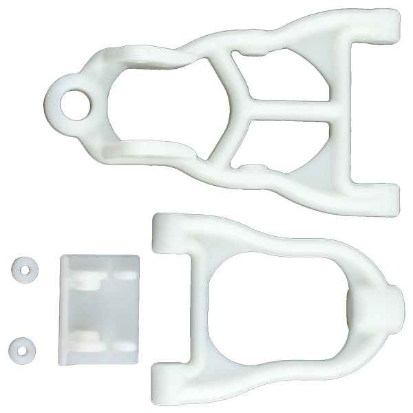 RPM Baja 5B Front Upper &amp; Lower A-Arms - Dyeable White (RPM82141)