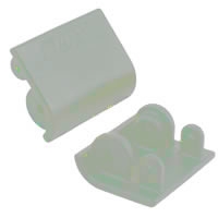 RPM Baja 5B Replacement Shock Skid Plates (2) - Dyeable White (RPM82161)