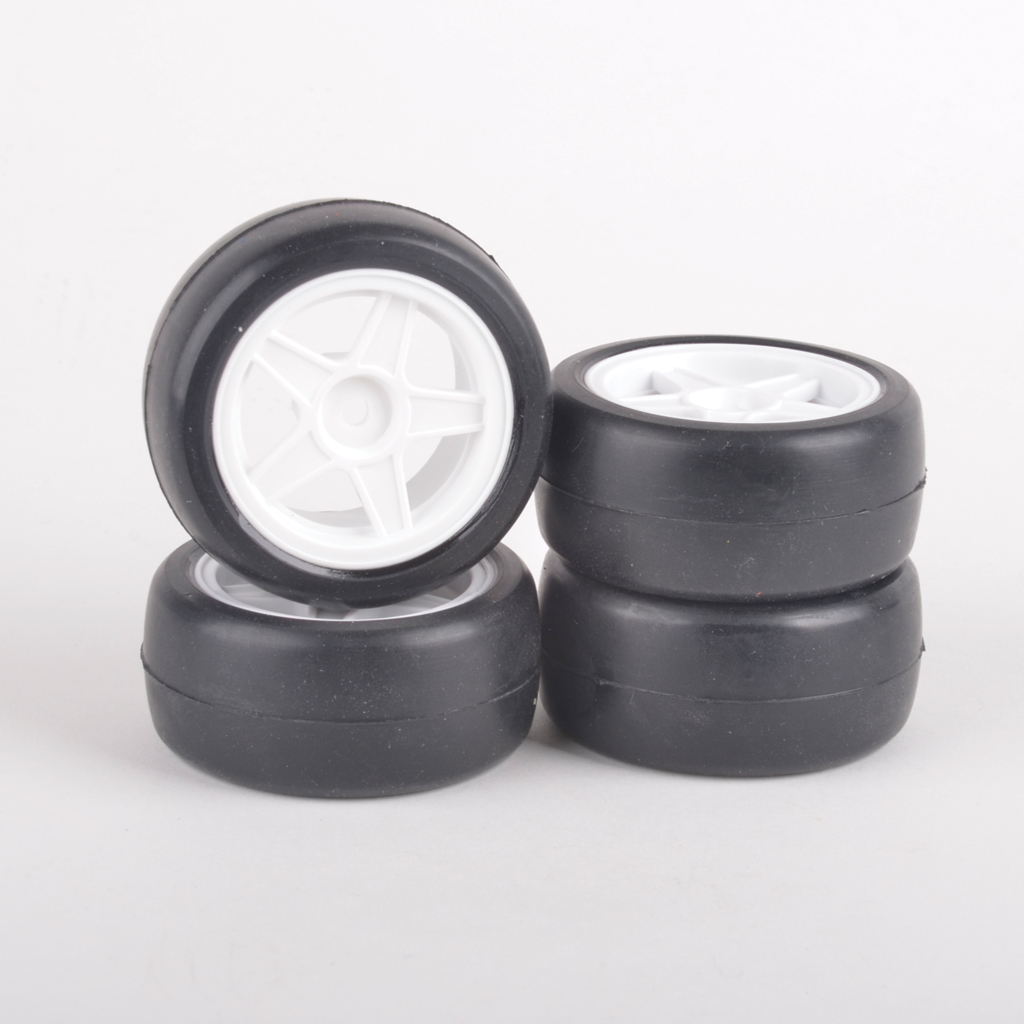 Rush Mini Tyres 24 Round Pre Glued 4pcs (RU0485)