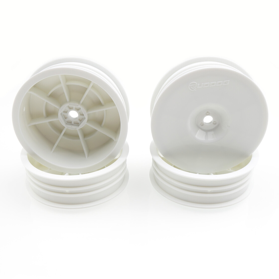 RUDDOG B7 | XB2 | LD3 - 2wd Slim Front Wheels 2.2&quot; (White | 4pcs) (RP-0755)