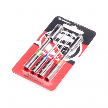RUDDOG Metric Hex and Nut 1/4&quot; Power Tool Wrench Set (1.5 | 2.0 | 5.5 | 7.0mm) (RP-0669)