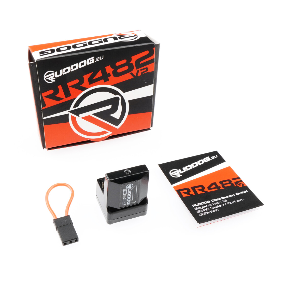 RUDDOG RR482V2 2.4GHz 4-Channel FH4 Receiver (Compatible with Sanwa FH4 | FH3) (RP-0767)