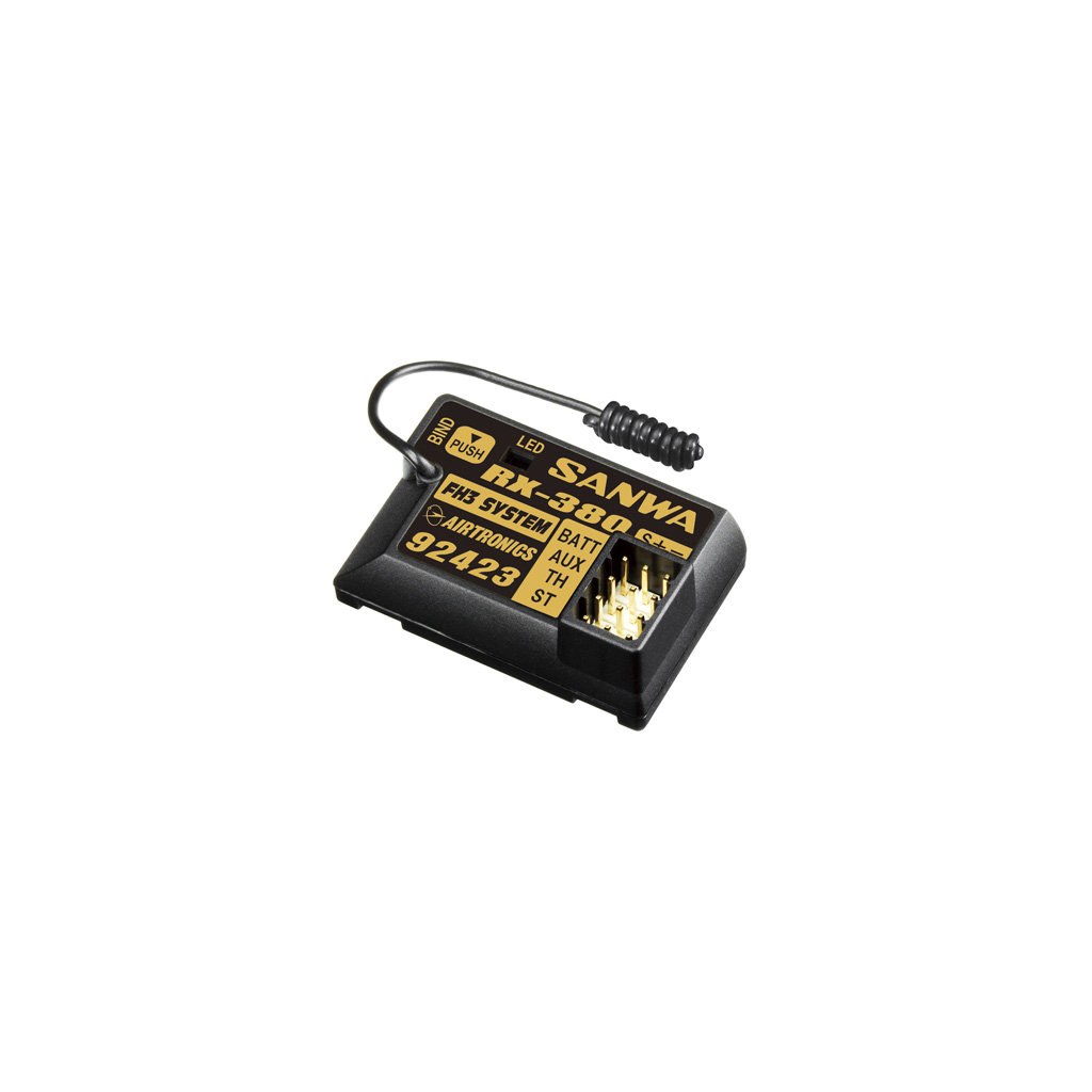 Sanwa RX-380 FHSS-3 Receiver (SA107A41074A)