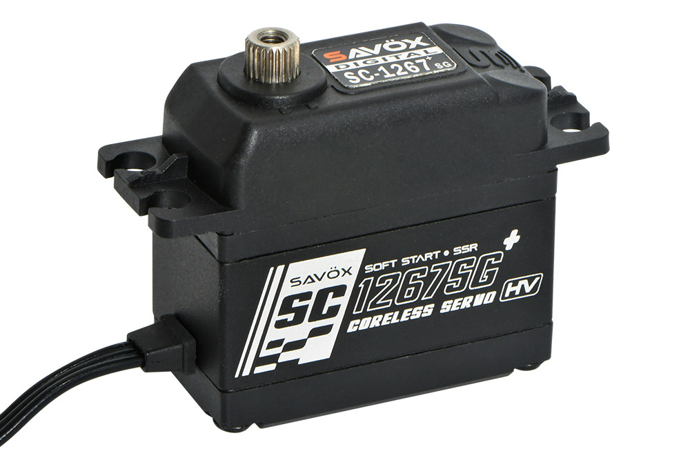 Savox HV Black Edition STD Digital Servo 21kg@7.4v Plus (SAV-SC1267SGB+)