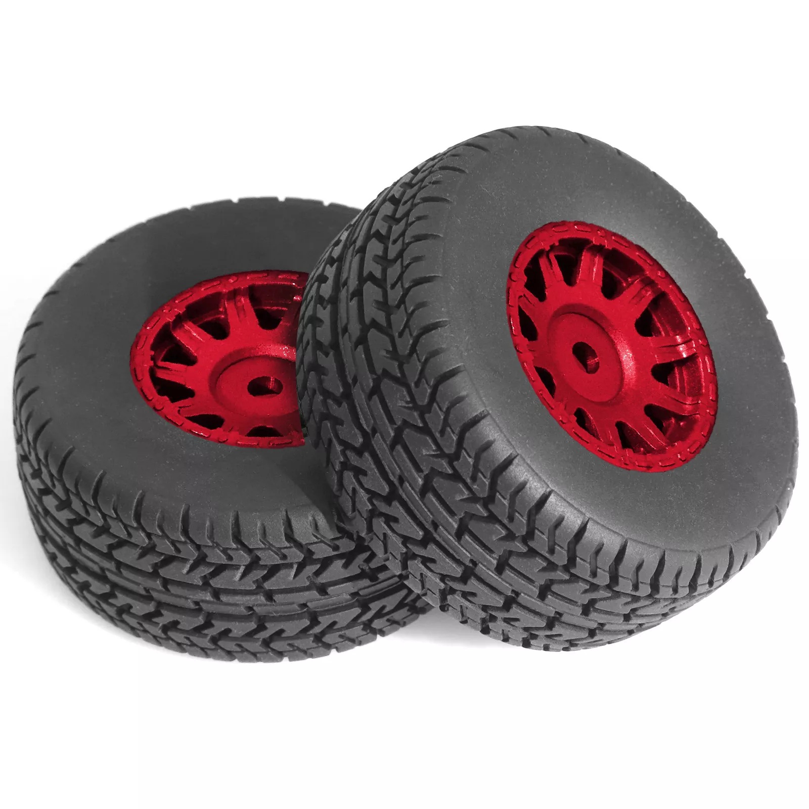 SC Models Arrma Mojave Grom On Road Wheel & Set (4) - Red (SCDTAR11840A)