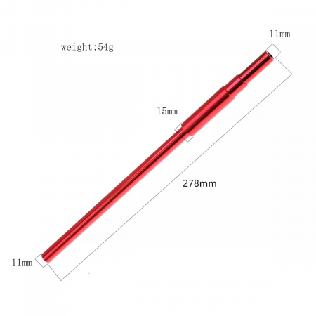 SC Models Arrma 4S Mojave Aluminium Centre Drive Shaft - Red (SCDTAR18028R)