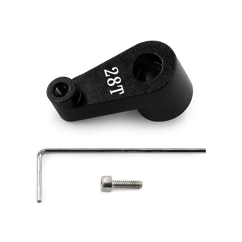 SC Models Axial SCX30 Aluminum 28T Servo Horn - Black  (SCKR0211)