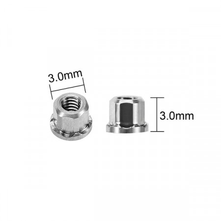 INJORA M2 Stainless Steel Nuts for 1/30 SCX30 (SCX30-12-8)