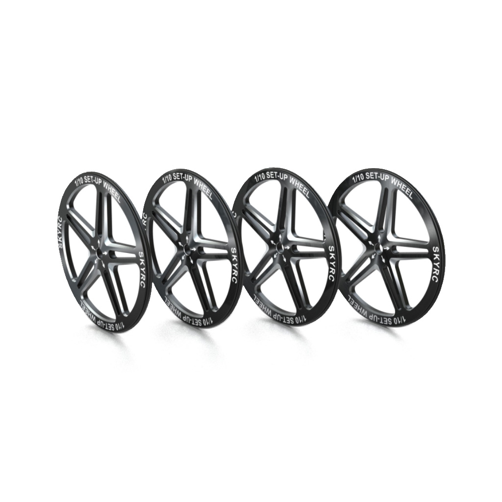 Sky RC 1:10 Set Up Wheels - Black (SK-600069-06)