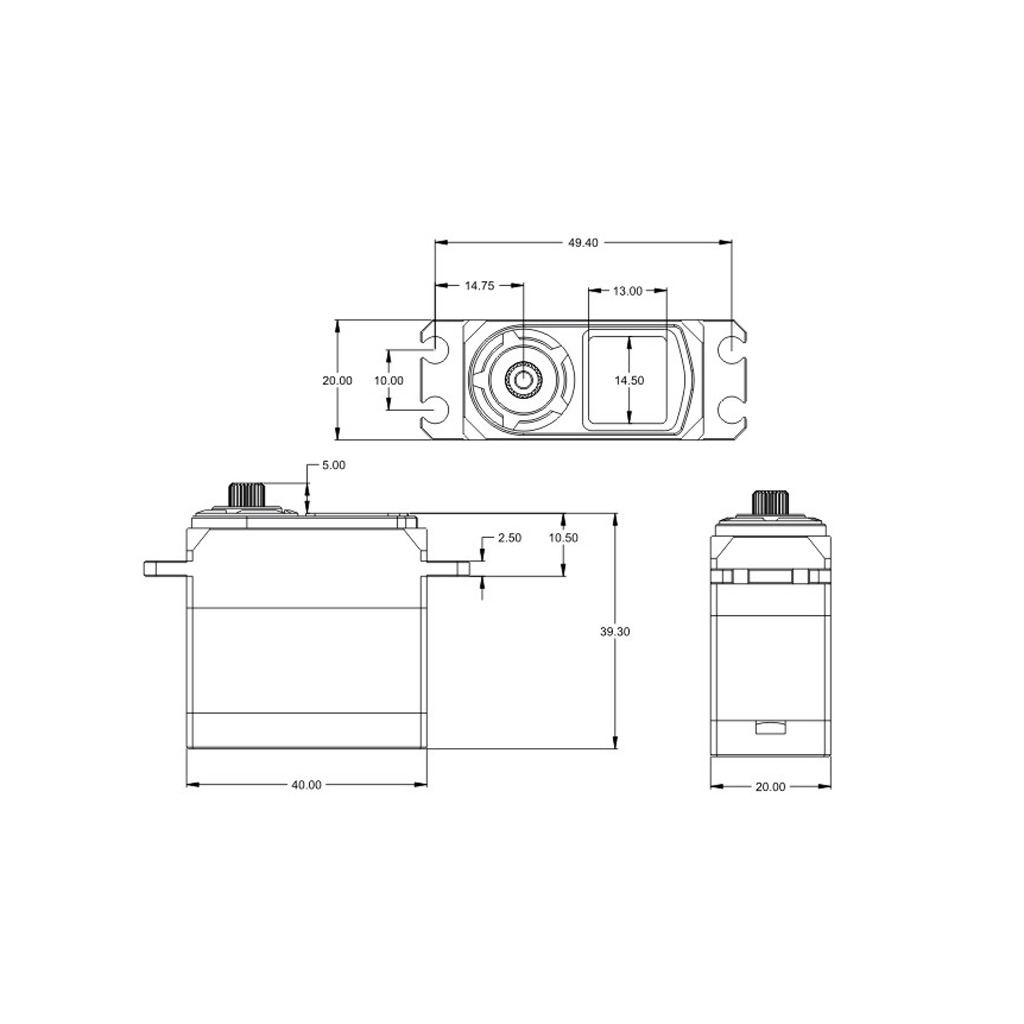 SRT 1/5 On-Road HV Brushless Servo (SRTBH9037)