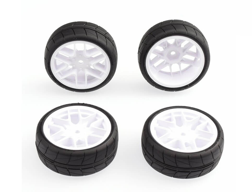 Sweep Hankook Tread 34 Deg 24mm Glued TC Tyres 12 Spoke Asphalt (SSF-D34AWPG)