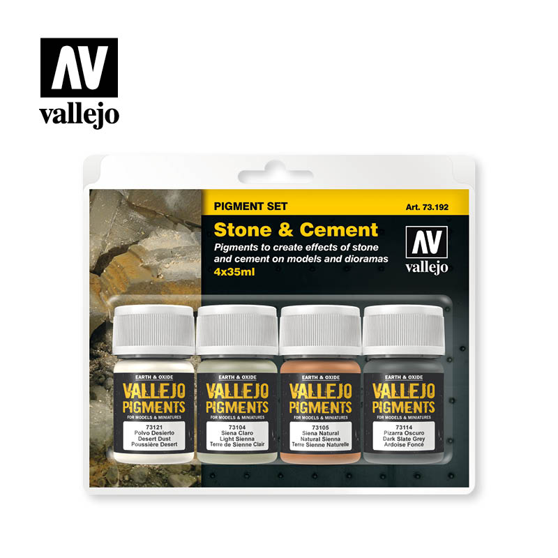 AV Vallejo Pigment Set - Stone &amp; Cement (VAL73192)