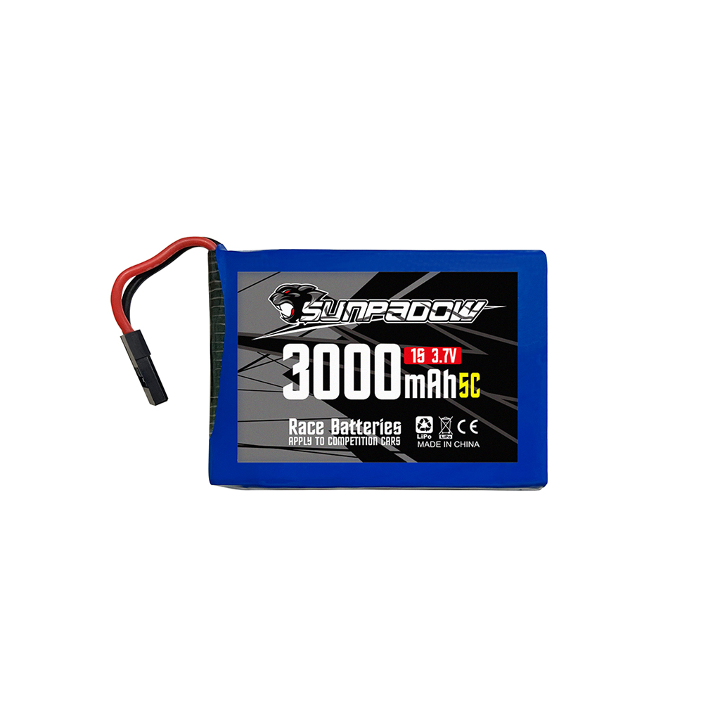 Sunpadow LiPo 3000-1S1P-3.7V-5C TX (SUHE0003)