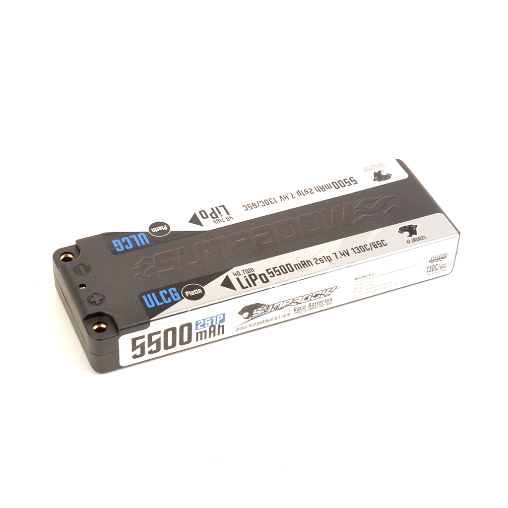 Sunpadow LiPo 5500-2S1P-7.4V-130C LP Stick Platin (SUJA0021)