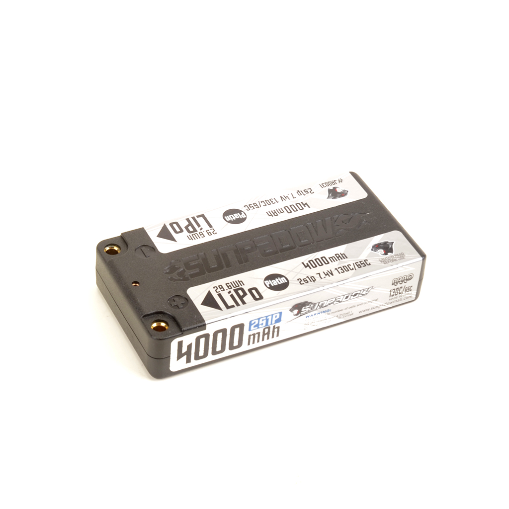 Sunpadow LiPo 4000-2S1P-7.4V-130C LP Shorty Platin (SUJA0031)