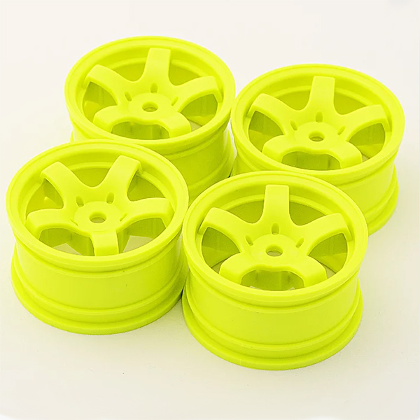 Sweep Mini 5 Spoke Wheel Type A - Yellow (4) (SW0011)