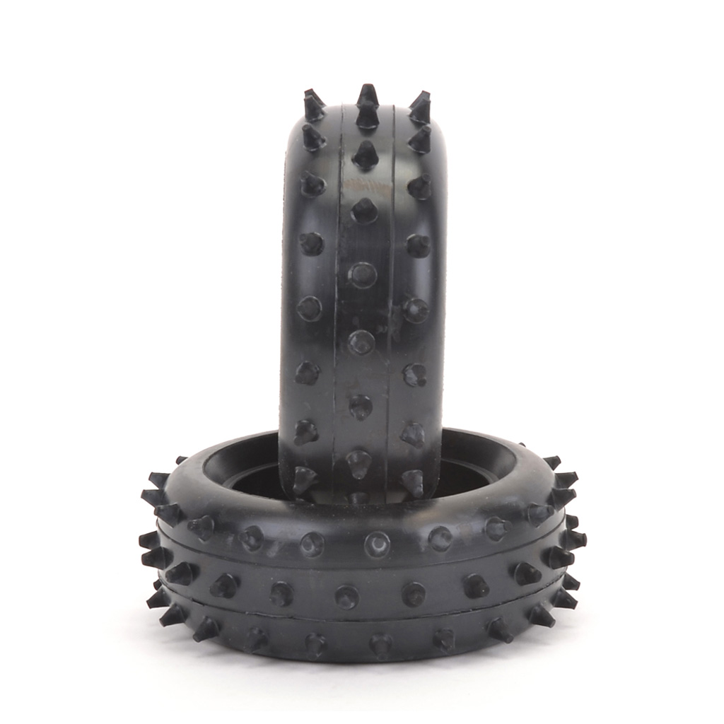 Schumacher Full Spike - Front Tyres - Yellow CAT (pr) (T652)