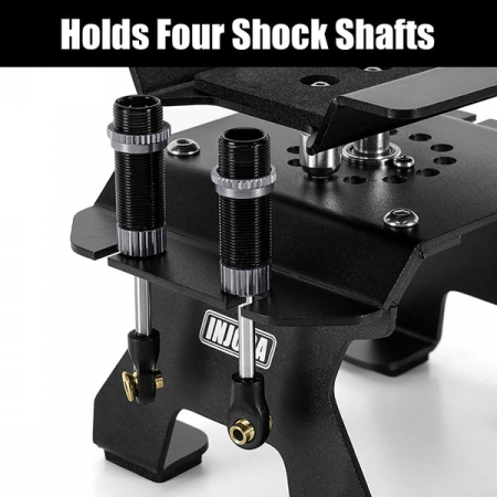 INJORA Aluminum RC Car Stand with Shock Holder for 1/24 1/18 RC Crawler (Tool-63)