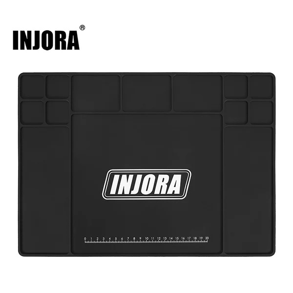 INJORA Silicone Work Mat Pit Mat for 1/18 1/24 RC Car (420x297mm) (Tool-64)