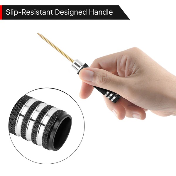 INJORA 7PCS Short Handle Hex Screwdriver Nut Driver Tools Kit for 1/18 1/24 RC Crawlers (Tool-LSD47)