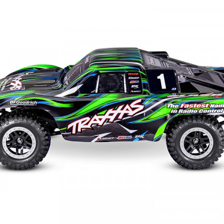 Traxxas Slash 4X4 VXL Brushless - Green (Clipless Body) (TRX68386-4-GRN)