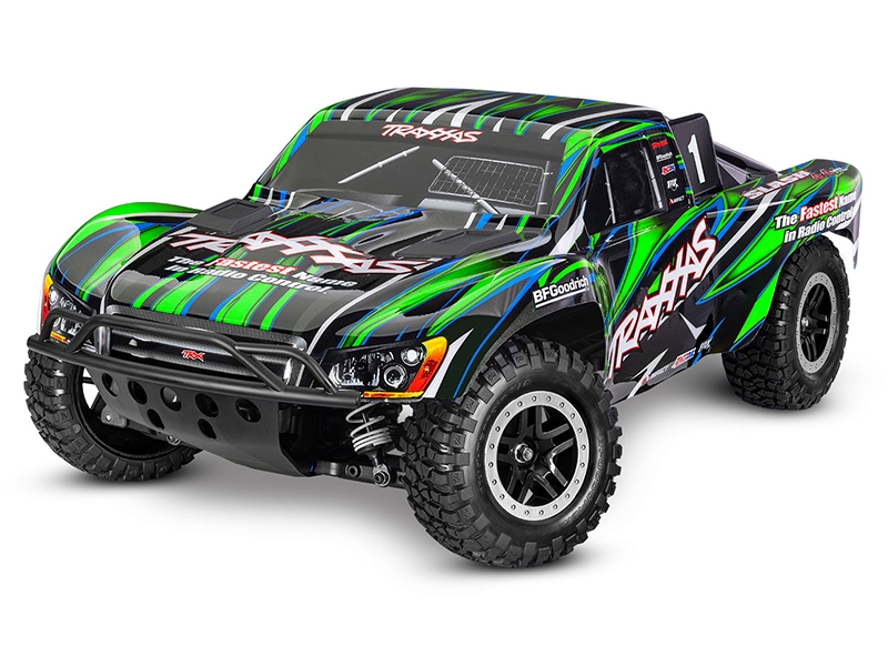 Traxxas Slash 4X4 VXL Brushless - Green (Clipless Body) (TRX68386-4-GRN)