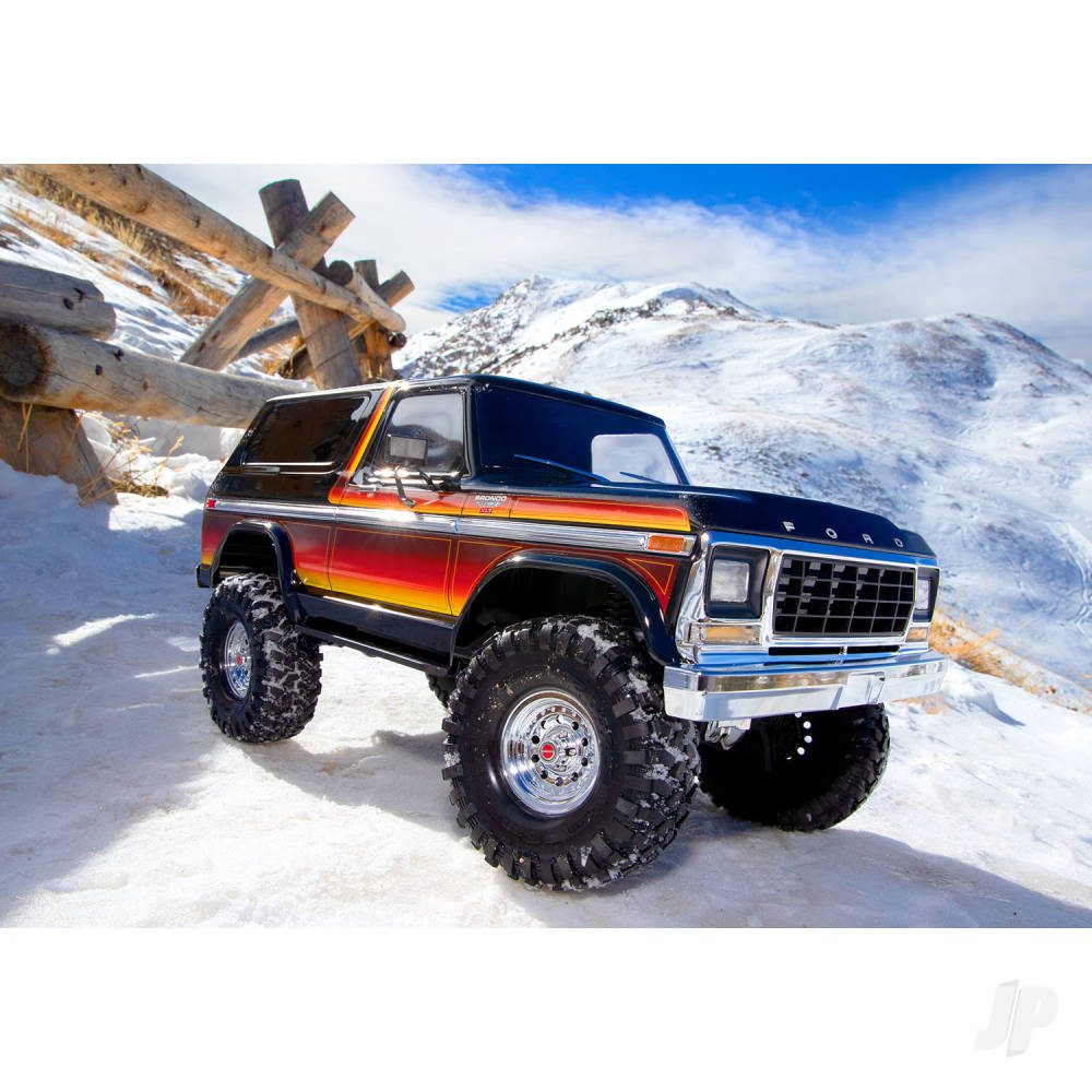 Traxxas TRX-4 Ford Bronco 1:10 4X4 Electric Trail Truck, Sunset (Clipless Body) (TRX82246-4-SUN)