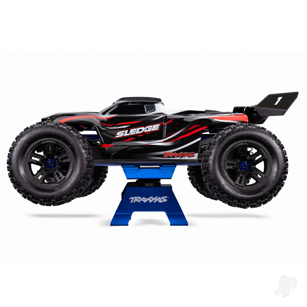 Traxxas 1:10 - 1:18 RC Car/Truck Aluminium Stand, Blue (TRX8796-BLUE)