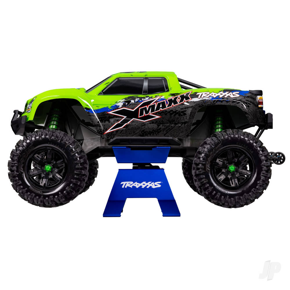 X-Truck RC Car/Truck Aluminium Stand, Blue (for X-Maxx, XRT) (TRX8797-BLUE)