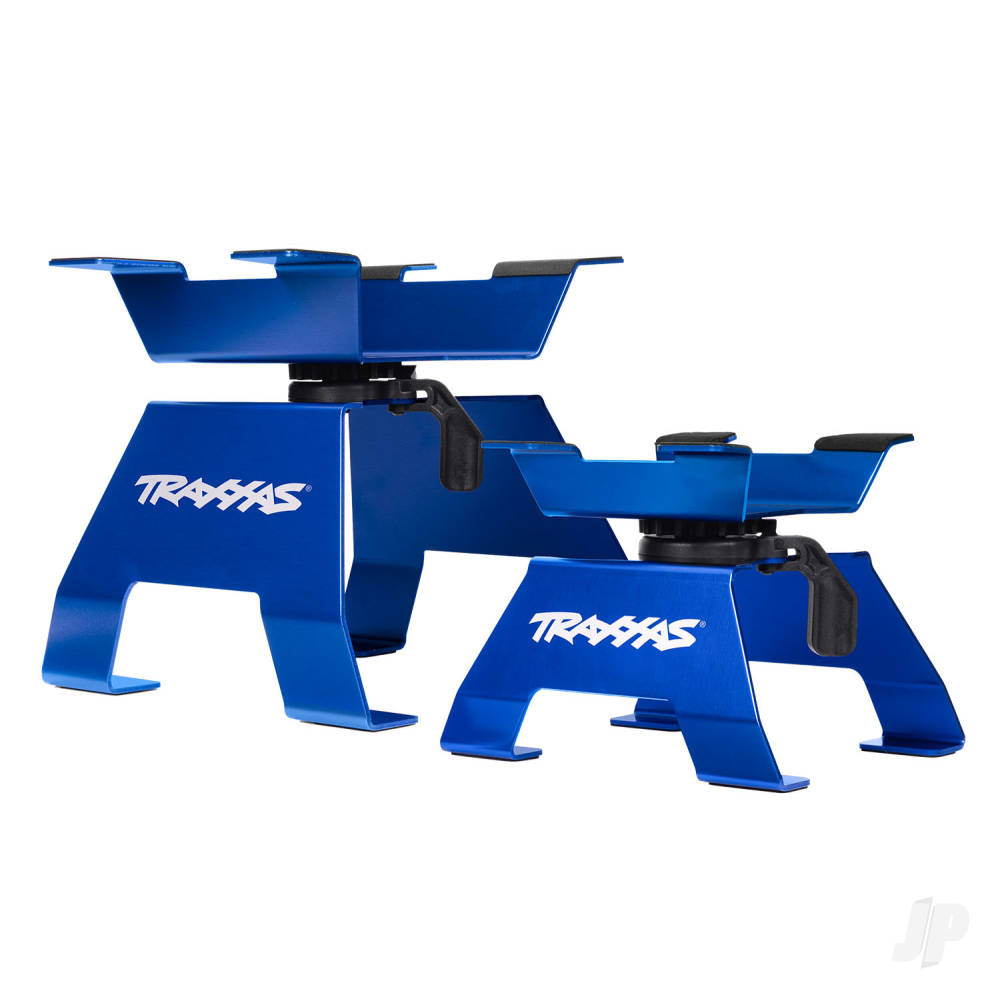 X-Truck RC Car/Truck Aluminium Stand, Blue (for X-Maxx, XRT) (TRX8797-BLUE)