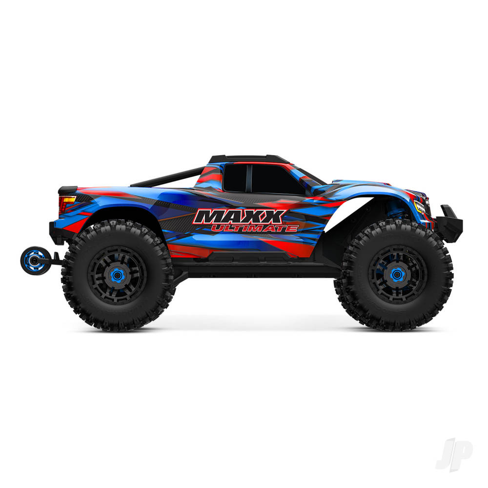 Traxxas Maxx Ultimate 1:10 4S 4WD Electric Monster Truck, Blue - Clipless Body (TRX89087-4-BLUE)