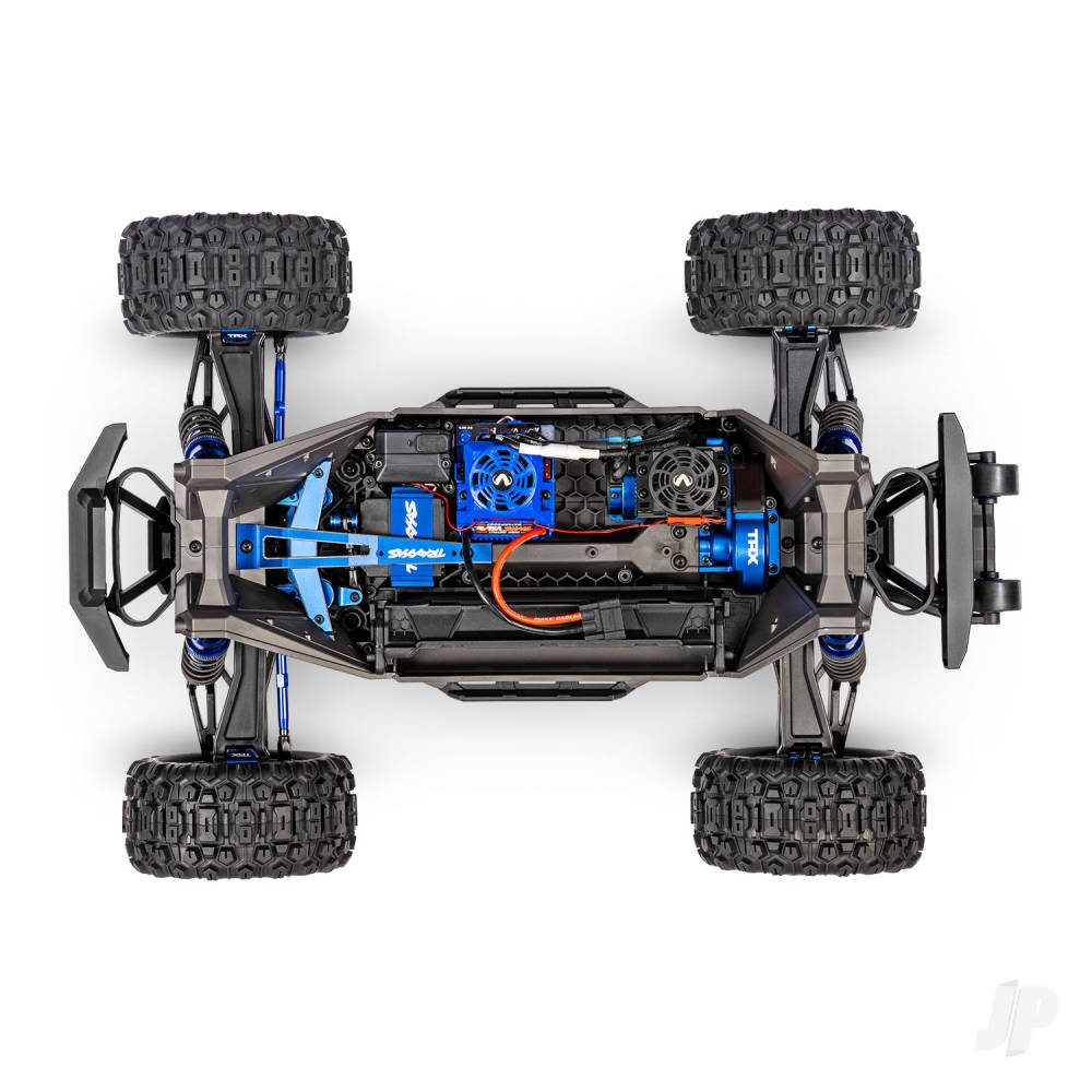 Traxxas Maxx Ultimate 1:10 4S 4WD Electric Monster Truck, Blue - Clipless Body (TRX89087-4-BLUE)