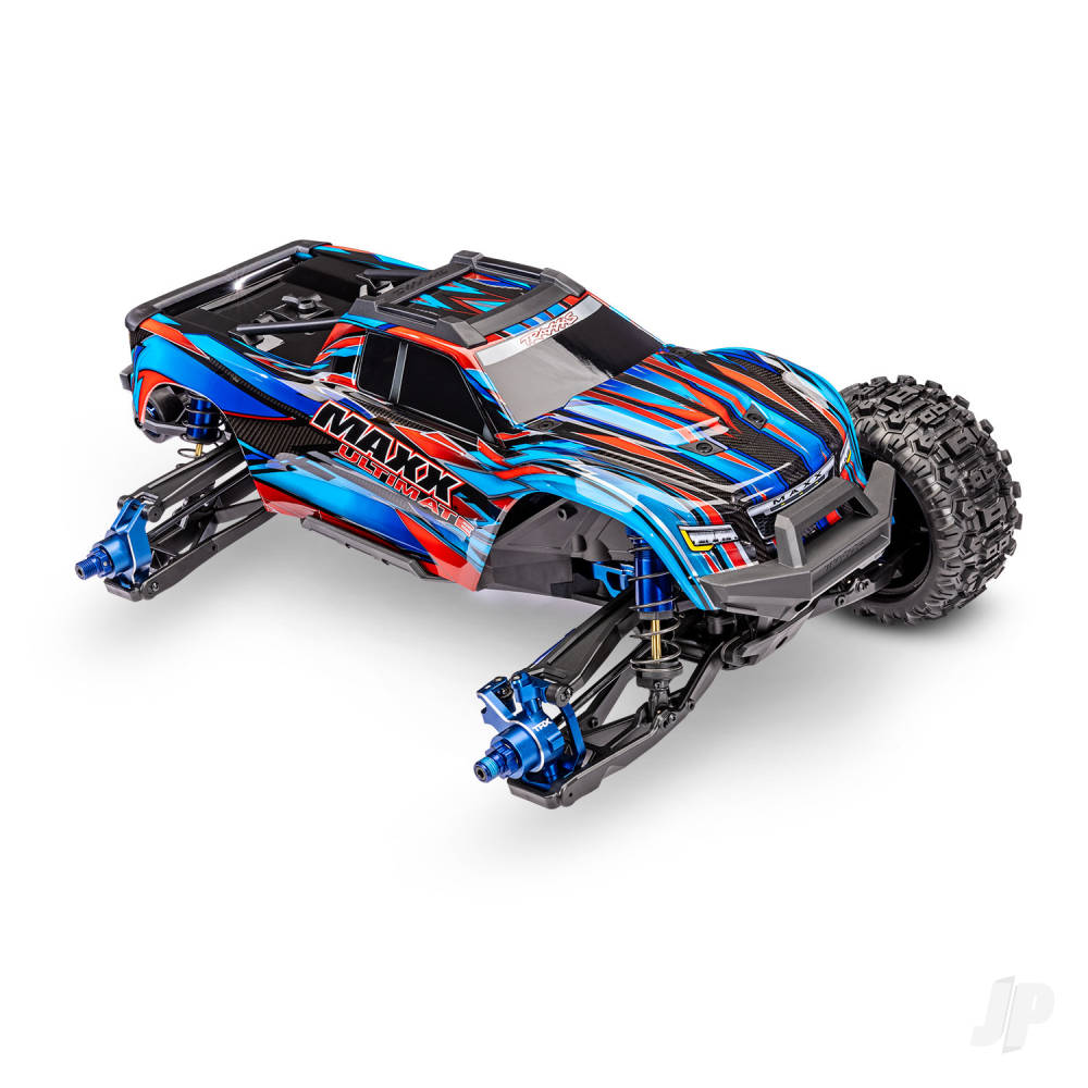 Traxxas Maxx Ultimate 1:10 4S 4WD Electric Monster Truck, Blue - Clipless Body (TRX89087-4-BLUE)