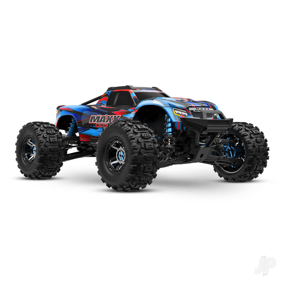 Traxxas Maxx Ultimate 1:10 4S 4WD Electric Monster Truck, Blue - Clipless Body (TRX89087-4-BLUE)