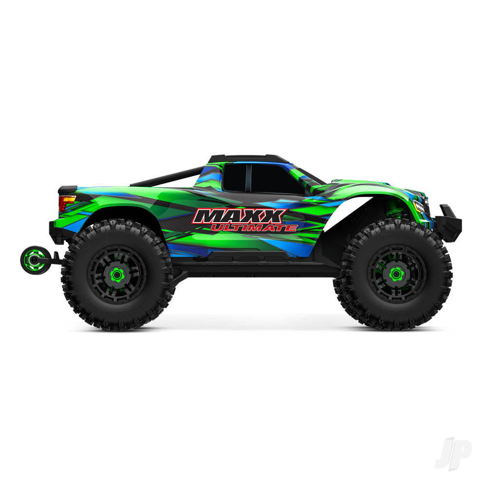 Traxxas Maxx Ultimate 1:10 4S 4WD Electric Monster Truck, Green - Clipless Body (TRX89087-4-GRN)