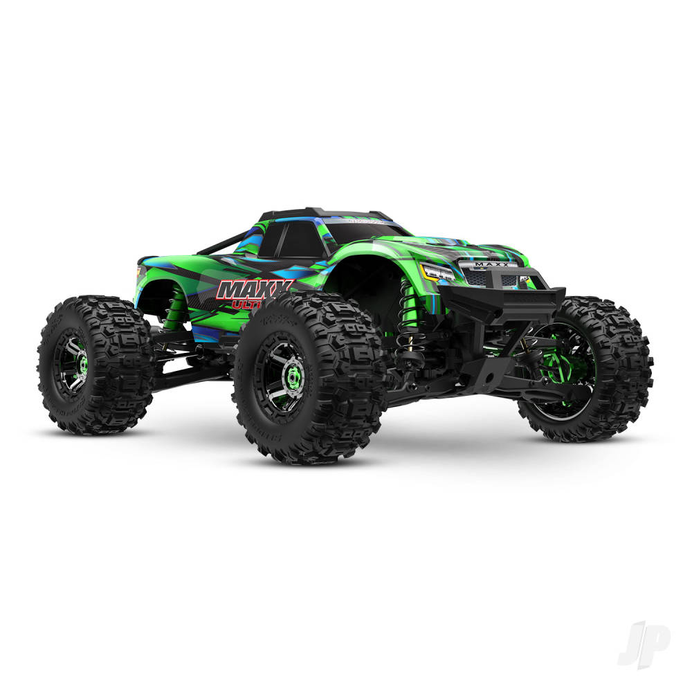 Traxxas Maxx Ultimate 1:10 4S 4WD Electric Monster Truck, Green - Clipless Body (TRX89087-4-GRN)
