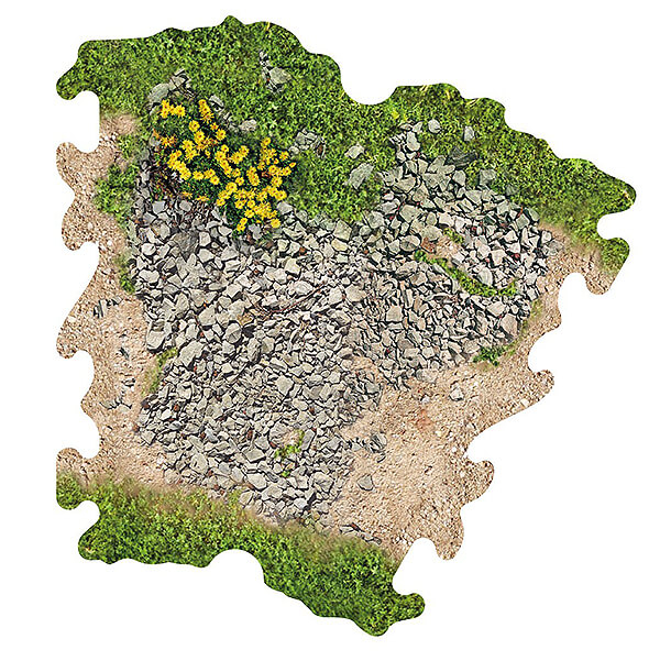 Crawler Park 3 X Gravel Bend For 1/24 Rc Crawler Park Circuit (TWDTRK011)