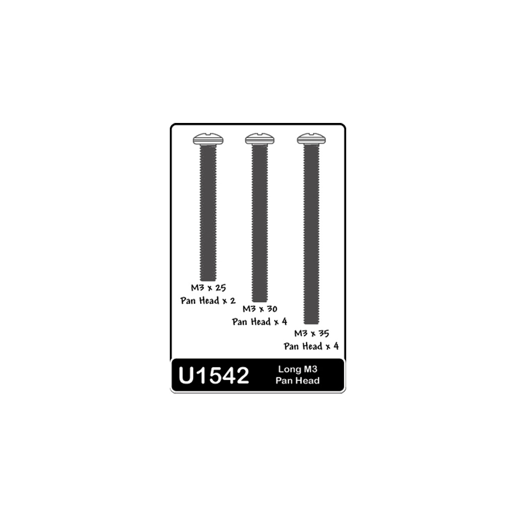 Schumacher SPEED PACK - Long M3 Screws (U1542)