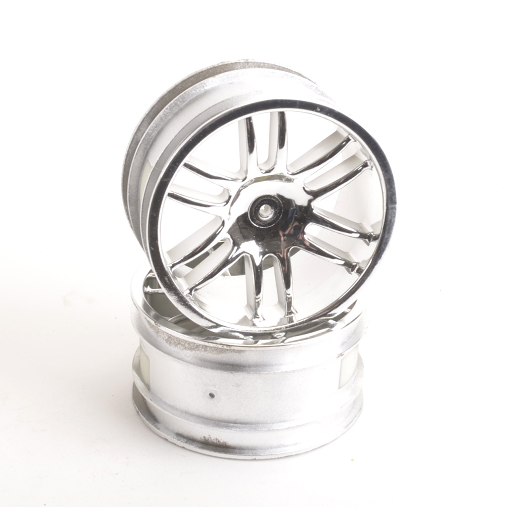 Schumacher Wheel; Twin 6 Spoke Chrome - BIG 6 (U2351)