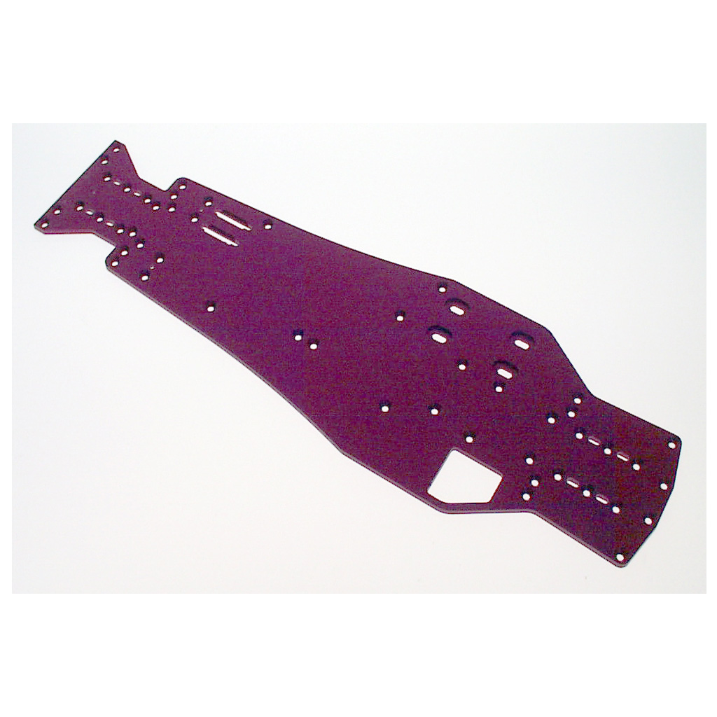 Schumacher Purple Alloy Chassis; CNC - Menace (U2681)