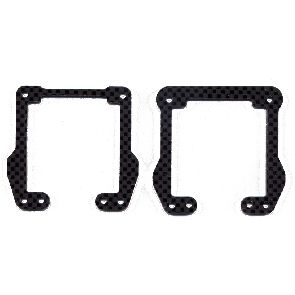 Schumacher C/F Susp Risers; Fr and Rr - Mi2/EC (U2712)
