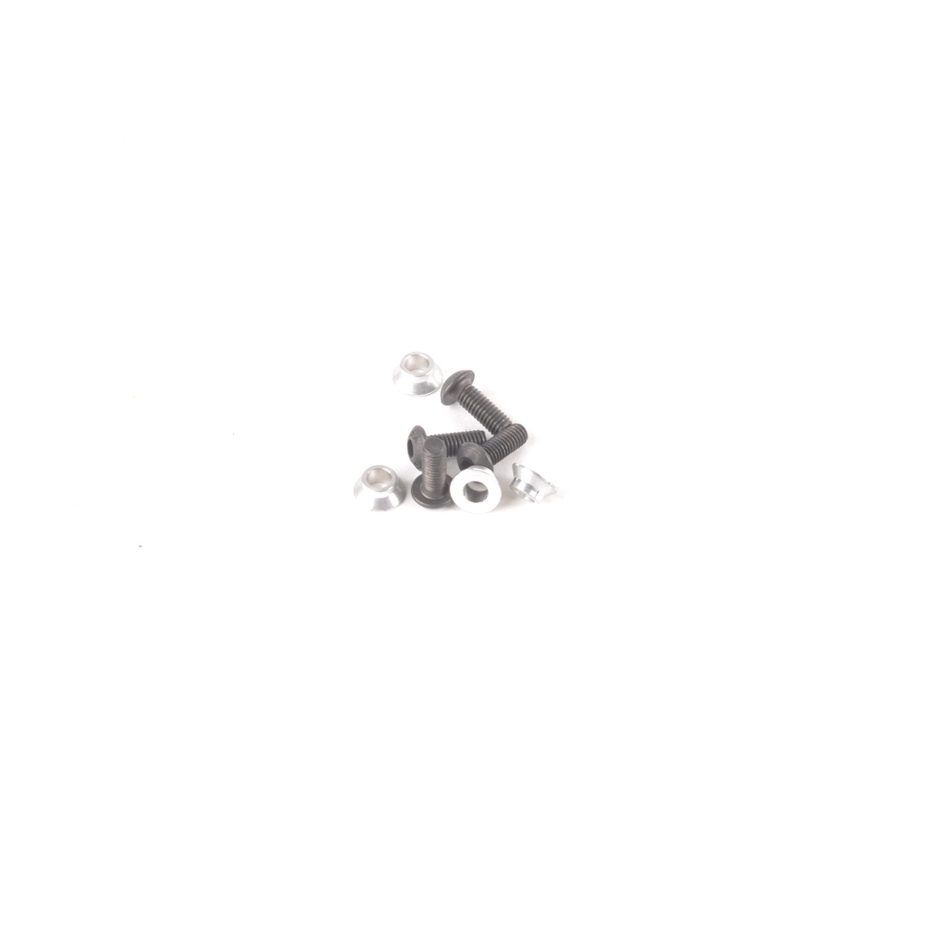 Schumacher Alloy Top Deck Bushes and Screws pk4 - Mi2/EC (U2775)